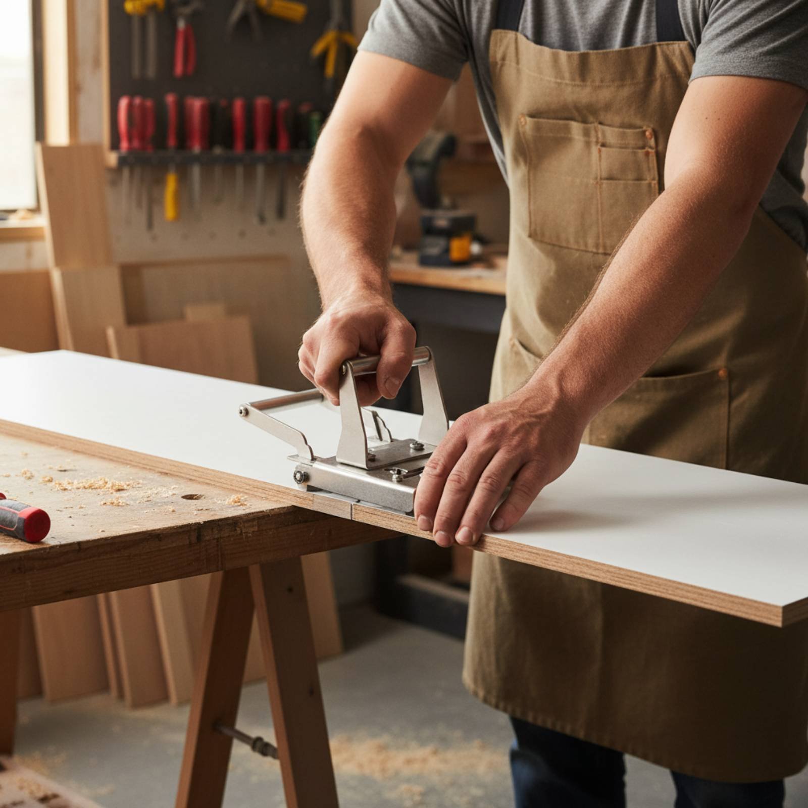 Woodworking Carpenter - Handmatige randbandtrimmer Eenvoudig te gebruiken randbandtrimmer