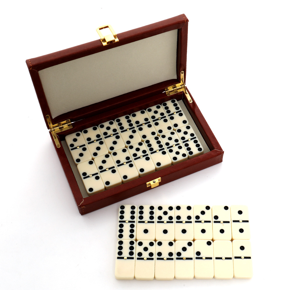 Woodworking For Beginners - 28-delige hars domino set, klassiek domino