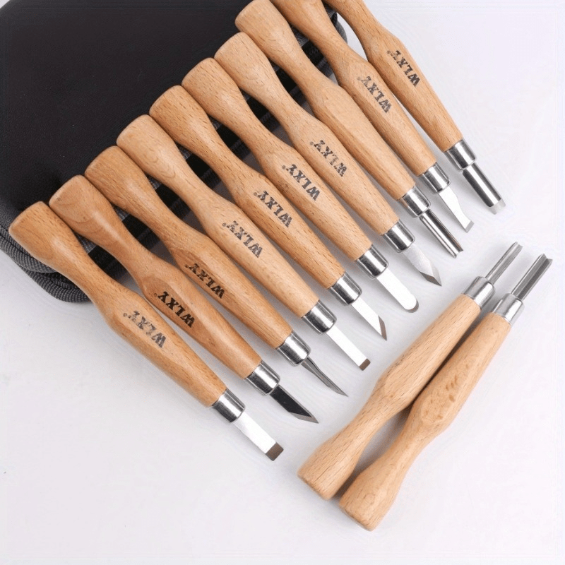 Wood Chisel Set - Set van 12 professionele houten snijbeitels