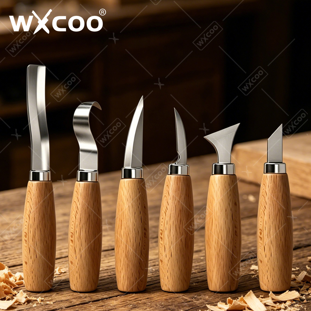 Woodworking Man - WXCOO Ergonomische Houtsnijhaakbeitel Mes Crooked Sculpting