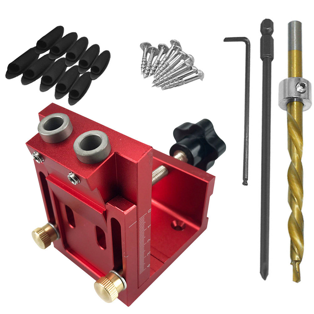 Woodworking Kits - 15 graden pocket hole jig, draagbare