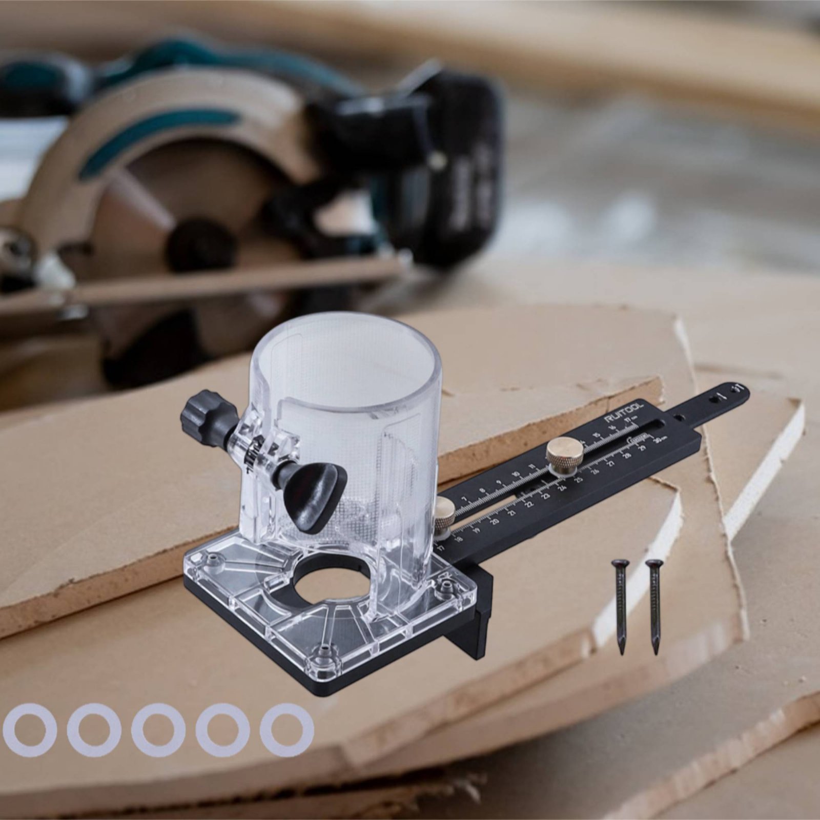 Woodworking Carpenter - Router Circle Cutting Jig Multifunctionele Router
