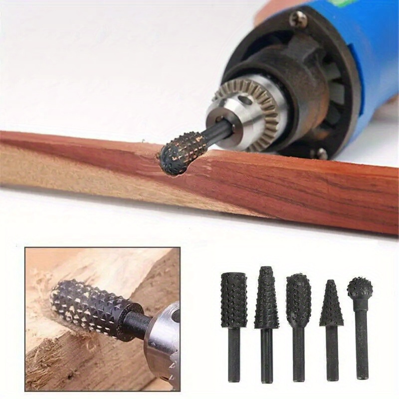Wood Chisel Set - 1/4 ''5 Stuks Boorset Snijgereedschap Voor