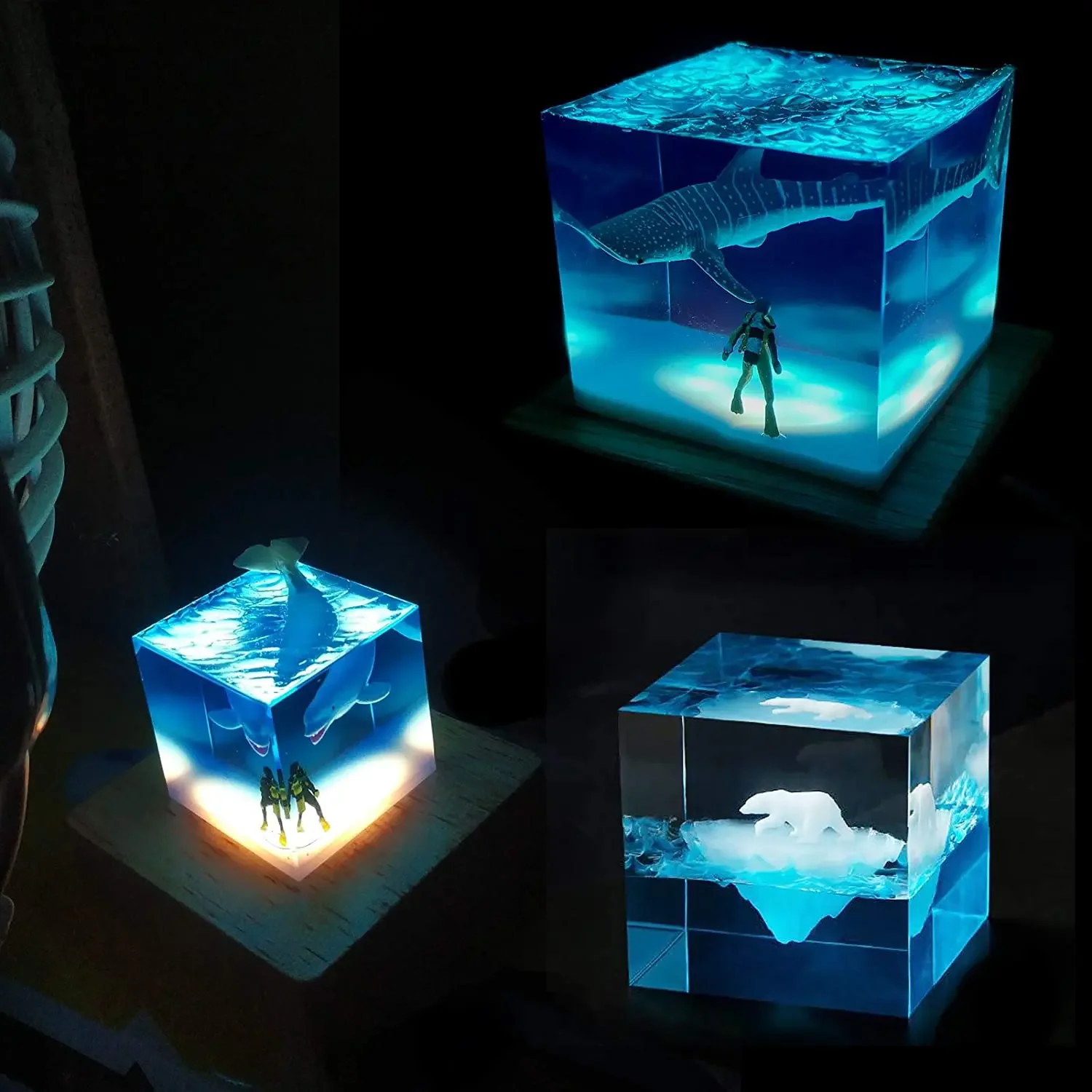 Vierkante lichte harsvorm, led - Woodworking Resin recensie en prijs