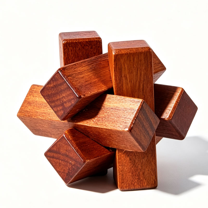Houten knooppuzzel IQ Logic Tr - Woodworking For Beginners recensie en prijs
