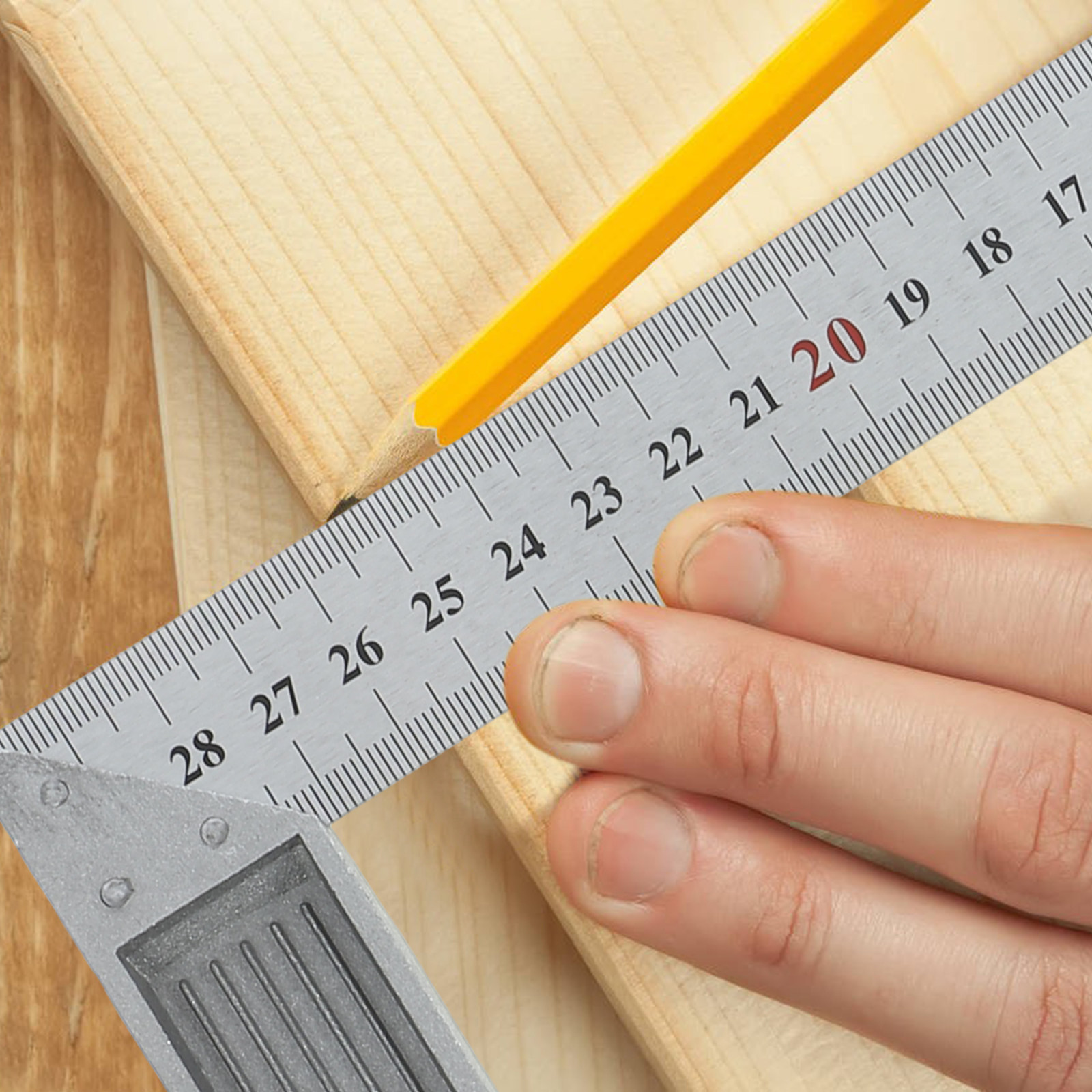 Stalen liniaal L-hoek 90 grade - Woodworking Carpenter recensie en prijs