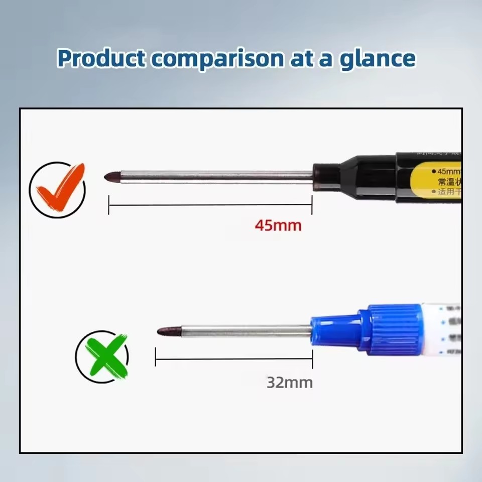 45mm waterdichte pen met lange - Woodworking Carpenter recensie en prijs