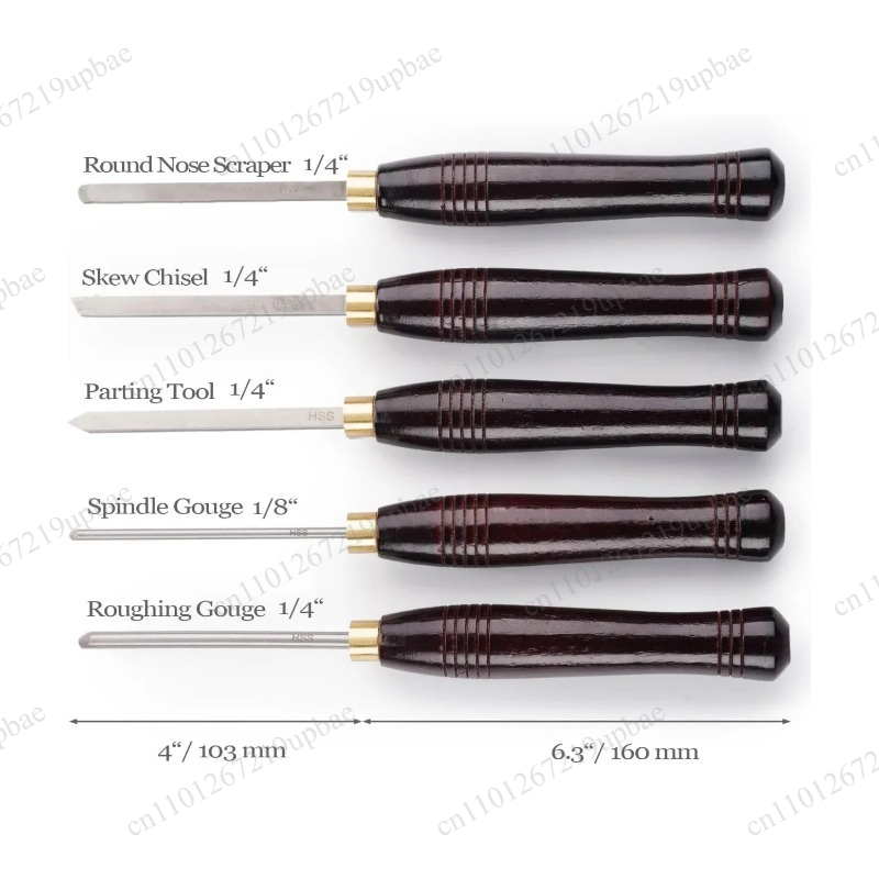 5-delige HSS-draaibankbeitelse - Wood Chisel Set recensie en prijs